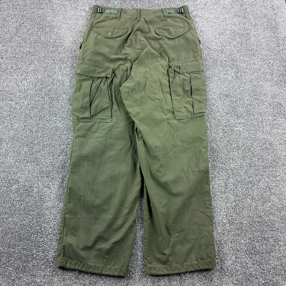 Vintage M-65 Cold Weather Cargo Pants Mens Small Green OG107 Cotton Blend